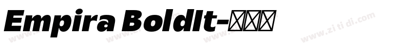 Empira BoldIt字体转换